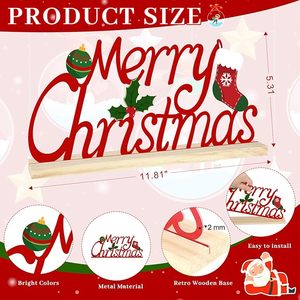 Centro de mesa navideño elegante con etiqueta privada, con velas, ramas de pino y decoraciones de temporada para reuniones festivas - Product Image 3