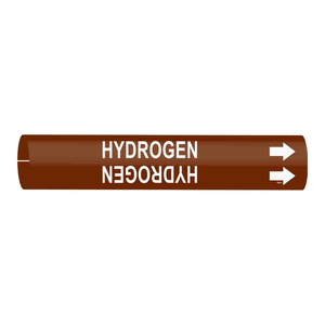 Brady HYDROGEN Snap-On Pipe <b>Marker</b> for Industrial Hydrogen Piping - Product Image 2