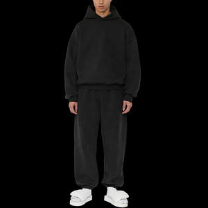 Survêtements en coton de haute qualité personnalisés pour hommes, ensemble de jogging de luxe, sweat-shirt surdimensionné, ensemble de sweat-shirts unisexes - Product Image 3