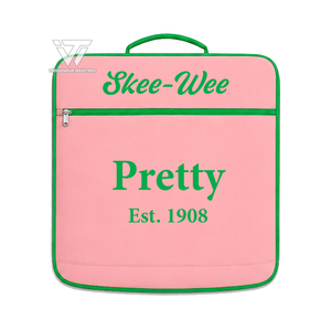 กรีกอัลฟ่า |   คาปา |   อัลฟ่า |   กระเป๋าใส่เสื้อผ้าปักลาย AKA Sorority แบบพับได้ พร้อมช่องซิปสำหรับจัดระเบียบการเดินทาง - Product Image 2