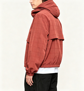Veste coupe-vent décontractée pour homme, légère, en nylon POWER DRY, à capuche, entièrement zippée, résistante aux déchirures, pour le streetwear - Product Image 2