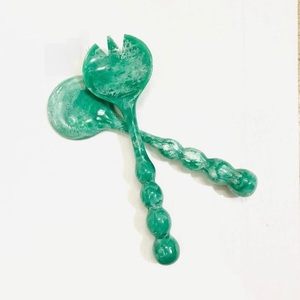 Latest Design Resin <b>Salad</b> Server Set Kitchenware Manual <b>Salad</b> Mixing Spoon Set Hand Poured Resin Cutlery Tableware <b>Salad</b> <b>Tools</b> - Product Image 6
