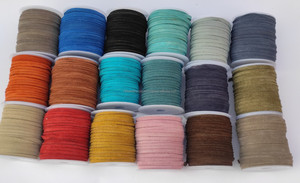 ของแท้ที่กำหนดสีเองหนังนิ่มแบน100% สายหนังแท้สร้อยคอลูกไม้ที่นุ่มทนทานเครื่องประดับโดยตรงส่วนประกอบการค้นหาเครื่องประดับ - Product Image 5