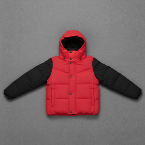 Chaqueta acolchada de mujer, diseño nuevo, para invierno, con contraste de dos tonos, relleno de algodón, impermeable, bordada, manga larga, estilo oversized, en venta. - Product Image 6