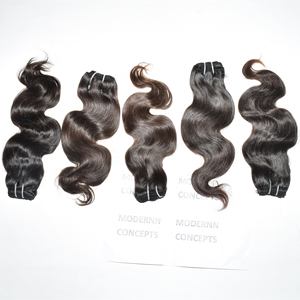 Cheveux bruts vietnamiens Bodywave Bundles vague naturelle couleur noire cuticule aligné 100% cheveux non traités femmes noires cheveux humains - Product Image 1