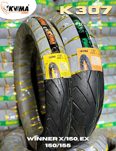 Pneu tubeless pour moto KUMA K307 90/80-17 120/70-17 pour Winner X 150 EX 150 155 - Product Image 2