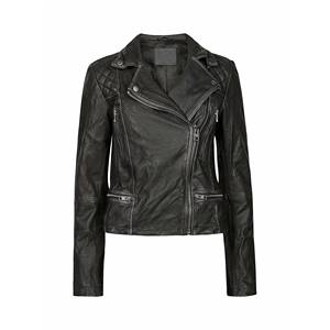 Chaqueta de Cuero de Cordero Genuino para Mujer, Tacto Suave, Piel de Cordero Premium, Abrigo de Moda para Motocicleta, Invierno, Proveedor OEM Personalizado - Product Image 2