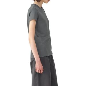 Camiseta de manga corta para mujer, 100% algodón, color sólido, para uso exterior, camiseta de algodón orgánico, precio directo de fábrica, MOQ bajo, OEM personalizado - Product Image 3