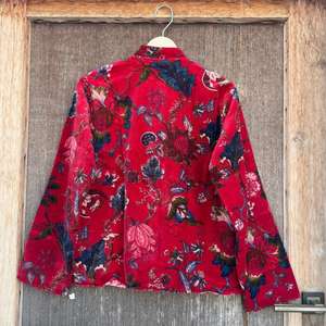 Veste kimono en velours à imprimé floral, d'inspiration bohème, robe de spa - Product Image 5
