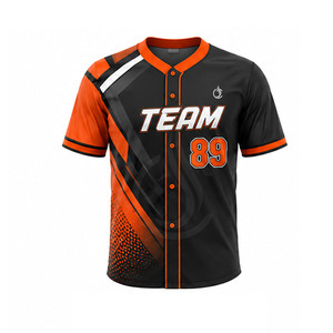 Uniforme de baseball en polyester respirant de qualité supérieure pour hommes, coupe confortable, tissu léger, service OEM, tenue d'entraînement et de match pour équipes - Product Image 2