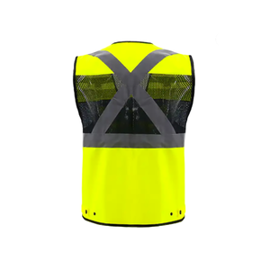 Gilet de sécurité pour hommes, gilet réfléchissant haute visibilité, respirant, durable, pour le trafic, les chantiers industriels, les vêtements de travail en plein air - Product Image 5