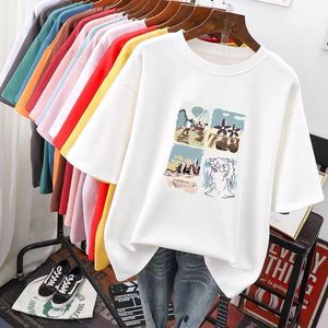 T-shirt Robe 2026 Nouvelle Collection Été Personnalisable Imprimé Mode Urbaine Décontractée 100% Coton Manches Courtes T-shirt Vierge Femme - Product Image 5