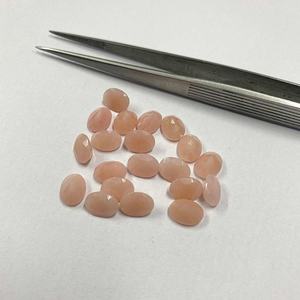 Piedra semipreciosa de cuarzo de guayaba Rosa Natural de 5x7mm, grado AAA, corte ovalado facetado, envío rápido, venta al por mayor, piedras preciosas calibradas - Product Image 1