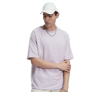 100% Cotton Men's Casual Short-Sleeve Boxy Fit T-Shirts High Quality Custom Hip Hop Style Breathable Plus Size Printed T-Shirts - Product Image 1
