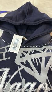 Sudadera con Capucha de Moda Urbana con Estampado Completo, Sudadera Personalizada con Contorno de Diamantes de Imitación para Hombre - Product Image 4
