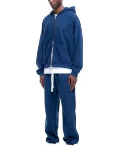 Vêtements décontractés d'hiver en gros certifiés universels Survêtement en polaire lourde Sweat à capuche en coton vierge teint lavé à l'acide - Product Image 5