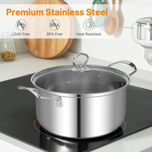 12-Piece <b>Cookware</b> <b>Set</b> with Tempered Glass Lids and Handles - Product Image 5