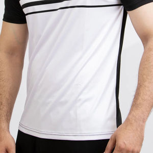 เสื้อยืดซับลิเมชั่นคุณภาพสูงสำหรับผู้ชายฤดูร้อน ผ้าโพลีเอสเตอร์ 100% ถักทอ แขนสั้น สวมใส่สบาย ระบายอากาศได้ดี แห้งเร็ว - Product Image 6
