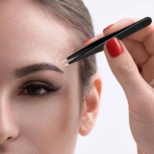 4 Piece Eyebrow Tweezers Set Stainless Steel Facial Hair Remover Ingrown Hair Plucking <b>Tool</b> with Carrying <b>Case</b> - Product Image 6