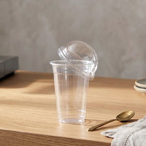 Gobelets en plastique PP recyclables à paroi simple, transparents, de haute qualité QUANG QUAN, 16/22/24 oz, 95 mm, pour café, thé, boissons froides - Product Image 1