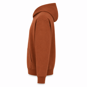 Custom for <b>Orange</b> <b>Men's</b> Heavyweight Pullover Hoodie Pocket Breathable Stringless Drop Shoulder Cotton Fleece Streetwear OEM ODM - Product Image 6