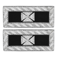Épaulette de Grand Commandant des Chevaliers Templiers, broderie en fils d'argent, pour manteau de cérémonie maçonnique