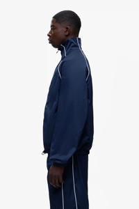 Mens Navy Blue Windbreaker Tracksuit Lightweight Waterproof Sportswear <b>Track</b> <b>Jacket</b> And Loose Fit Pants Breathable - Product Image 2