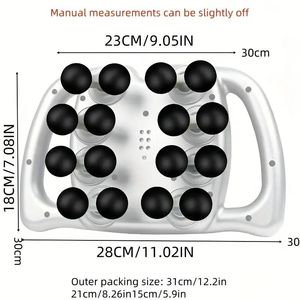 Pistola massaggiante Multi-parte da casa a 16 teste per tutto il corpo e per le gambe posteriori dello strumento per il rilassamento muscolare e la pistola a Fascia - Product Image 5
