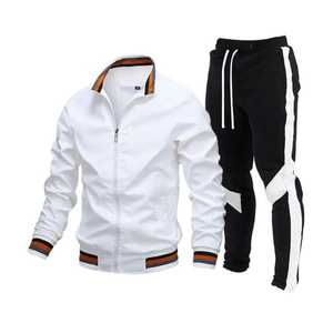 ขายตรงจากโรงงาน ชุดวอร์มผู้ชายลายพิมพ์สำหรับฤดูใบไม้ร่วง ผ้าไนลอนยืดได้สี่ทิศทาง น้ำหนักเบา กันลม สไตล์สตรีท - Product Image 4