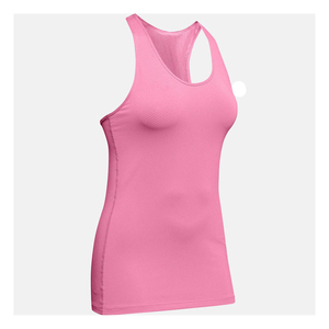 Camiseta sin mangas de punto transpirable para mujer, cuello redondo, estilo deportivo, chaleco de fitness, longitud regular, color liso - Product Image 3