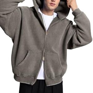 Full Zip Oversize Luxury Custom Logo Unisex 400GSM Cotton Hoodie Casual Skin-Friendly Soft High Quality <b>for</b> <b>Men</b> Women - Product Image 1