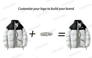 Custom Logo Winter Puffer Jacket Men Color Block Stand Collar <b>Warm</b> Outerwear Wholesale Heavyweight Down <b>Coat</b> Manufacturers - Product Image 5