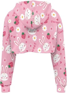 Sudadera con Capucha Corta para Mujer, Transpirable, Sublimada, de Moda, Otoño, Antiencogimiento, Secado Rápido, 100% Algodón - Product Image 6