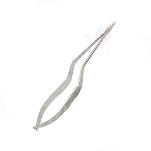 Tijeras de Acero Inoxidable Micro, Afiladas, para Cirugía Oftálmica, Instrumento Quirúrgico de Precisión, Accionamiento Manual - Product Image 4