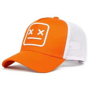 Casquette Trucker en Maille avec Patch X sur le Devant, Respirante et Ajustable, Style Urbain Décontracté pour Adultes Printemps-Été - Product Image 4