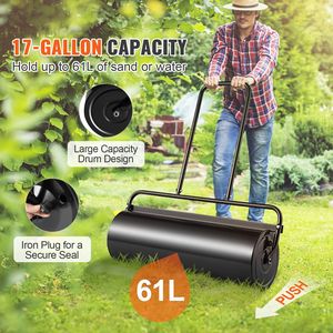 Rullo per Prato in Acciaio da 17 Galloni Riempibile con Sabbia/Acqua, con Maniglia Ergonomica a U per Facile Rotazione, Aeratori Manuali per Prato - Product Image 2