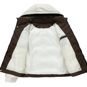 Chaqueta Acolchada de Moda Urbana, Estilo Nuevo, Manga Larga, Corte Regular, Cortavientos, con Capucha, para Unisex - Product Image 2