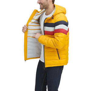 OEM Fashion Stylish Custom Design Hooded Men's Outerwear Feather Puff Down <b>Bubble</b> <b>Coat</b> Puffer Jacket - Product Image 4