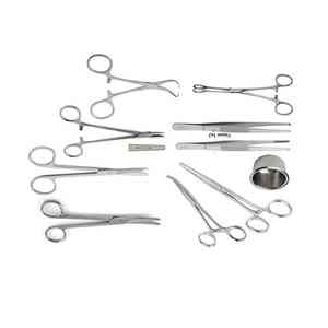 Juego de Instrumentos Quirúrgicos Manuales de Acero Inoxidable de Alta Calidad, 10 Piezas, para Cirugía General, Pinzas, Disección - Product Image 1