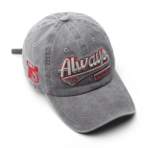 Gorra de Béisbol Bordada Always 75, Unisex, Estilo Vintage, de Mezclilla de Algodón Lavado, Ajustable, de Seis Paneles, para Uso Casual - Product Image 4