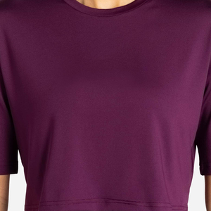 <b>Women</b> Short Sleeve Casual Slim Crop <b>Top</b> T Shirt Breathable <b>Women's</b> O Neck Spring Crop <b>Top</b> t Shirt - Product Image 5