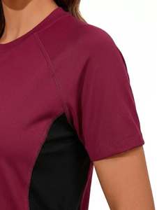 Custom Factory <b>Women</b> Skinny Polyester Breathable Rashguard long & short Sleeve Compression Training tops Breathable <b>Rash</b> <b>Guard</b> - Product Image 4