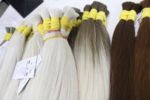 Extensions de cheveux en vrac de haute qualité cheveux vietnamiens Double noyer 100 grammes couleurs claires 26 pouces - Product Image 4