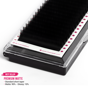 Charmlash Extensions de cils en gros, plateaux de cils en cachemire noir mat, plateaux de cils haut de gamme en PBT, plateau mixte OEM ODM - Product Image 1