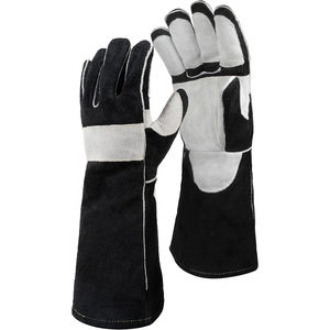 Gants de soudeur en cuir de vachette pleine fleur très résistants, les plus populaires, à manchette longue, pour travaux industriels et jardinage, gants de sécurité ignifuges - Product Image 1