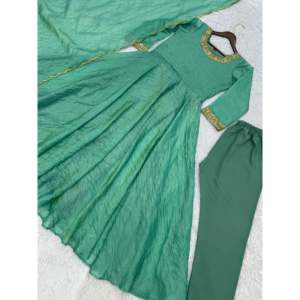 ชุดแฟนซี anarkali กับ dupatta สำหรับงานปาร์ตี้ชุดราตรี - Product Image 4