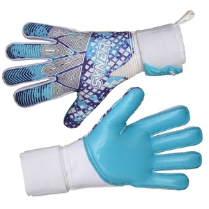 Venta directa de fábrica Guantes de portero de látex PU personalizados de alta calidad para entrenamiento de fútbol al aire libre Cómodos y transpirables - Product Image 4