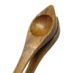 Cuillères musicales en bois faites à la main de qualité supérieure, instrument de percussion folklorique traditionnel pour l'apprentissage et la performance musicale - Product Image 6
