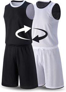 Basketball Jersey-Breathable Moisture Wicking Anti-Pilling Polyester V-neck Sleeveless <b>Suit</b> Number 23 Lettering for <b>Teen</b> Size - Product Image 3