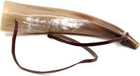 Corne de buffle polie artisanale, corne de guerre viking |   Corne de signalisation médiévale écologique de qualité supérieure |   Forme Naturelle Nordique